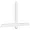 Ekena Millwork Eugene Architectural Grade PVC Gable Bracket, 60"W x 35"H x 2"D x 4"F, 14/12 Pitch GBP060X35X0204EUG00 - alternate 1